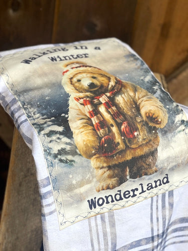 WINTER WONDERLAND Holiday Flannel- Snowburst White